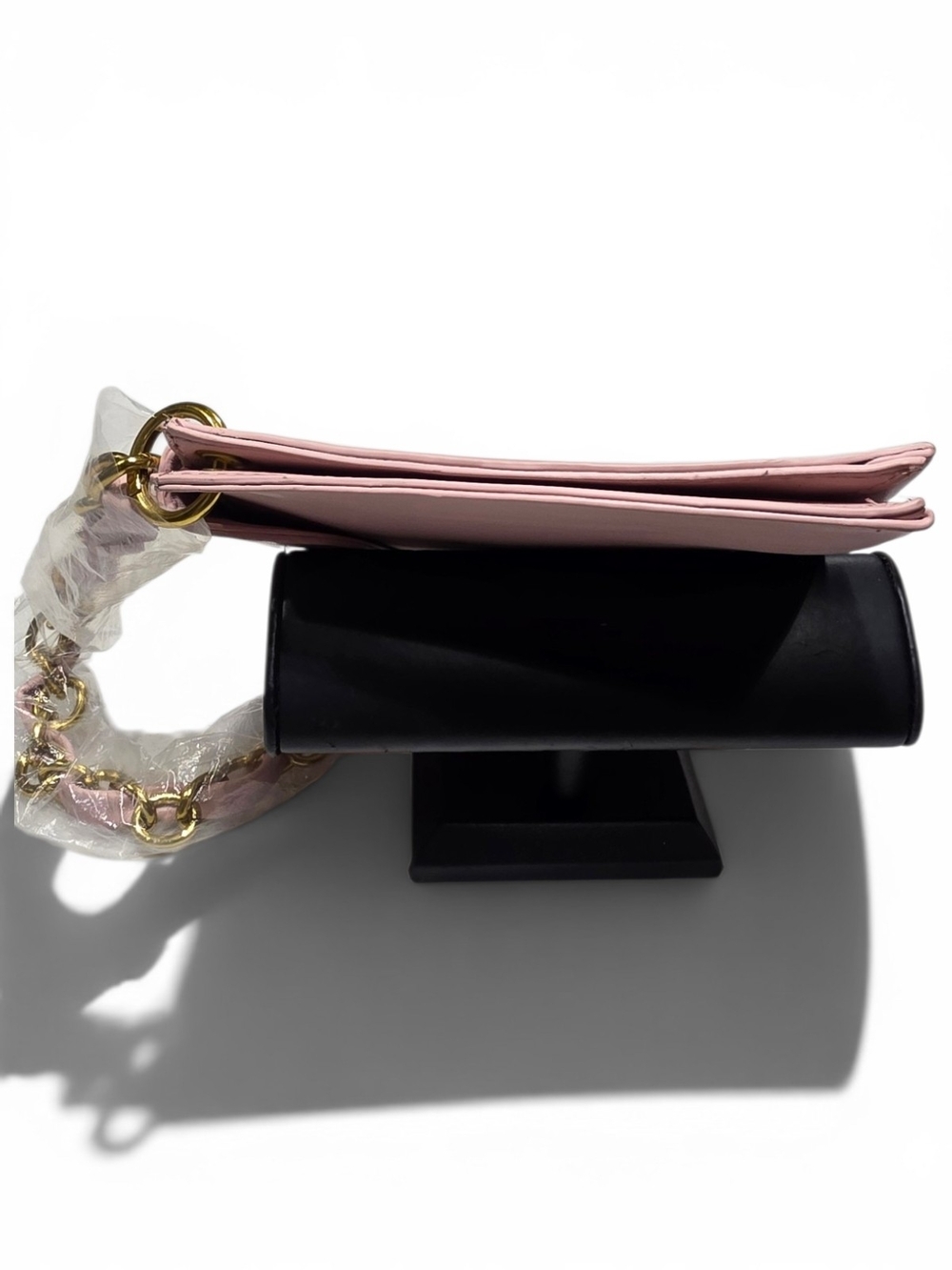 Enrico Coveri Pink Clutch Bag Chain Strap With Cross Body Strap Option 12x7.5x1 - Picture 6 of 13